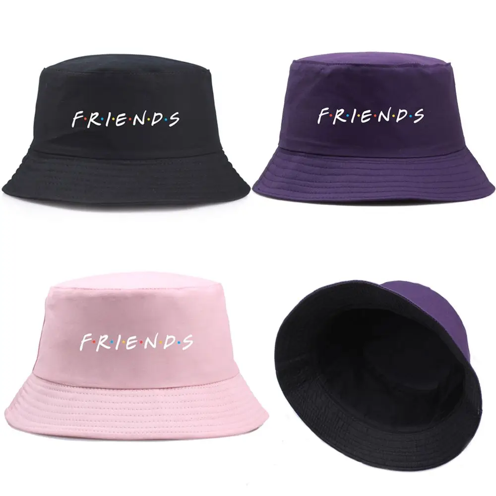

Outdoor Sunscreen Panama Hat Fishing Hat Bucket Hat Fisherman Cap Friends Embroidery Summer Sun Caps