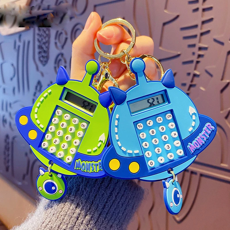 

Мультяшный мини-калькулятор, головоломка в виде монстра, лабиринт, игрушка, брелок, подвеска для студенческой сумки, подвесные украшения, брелок для автомобильных ключей