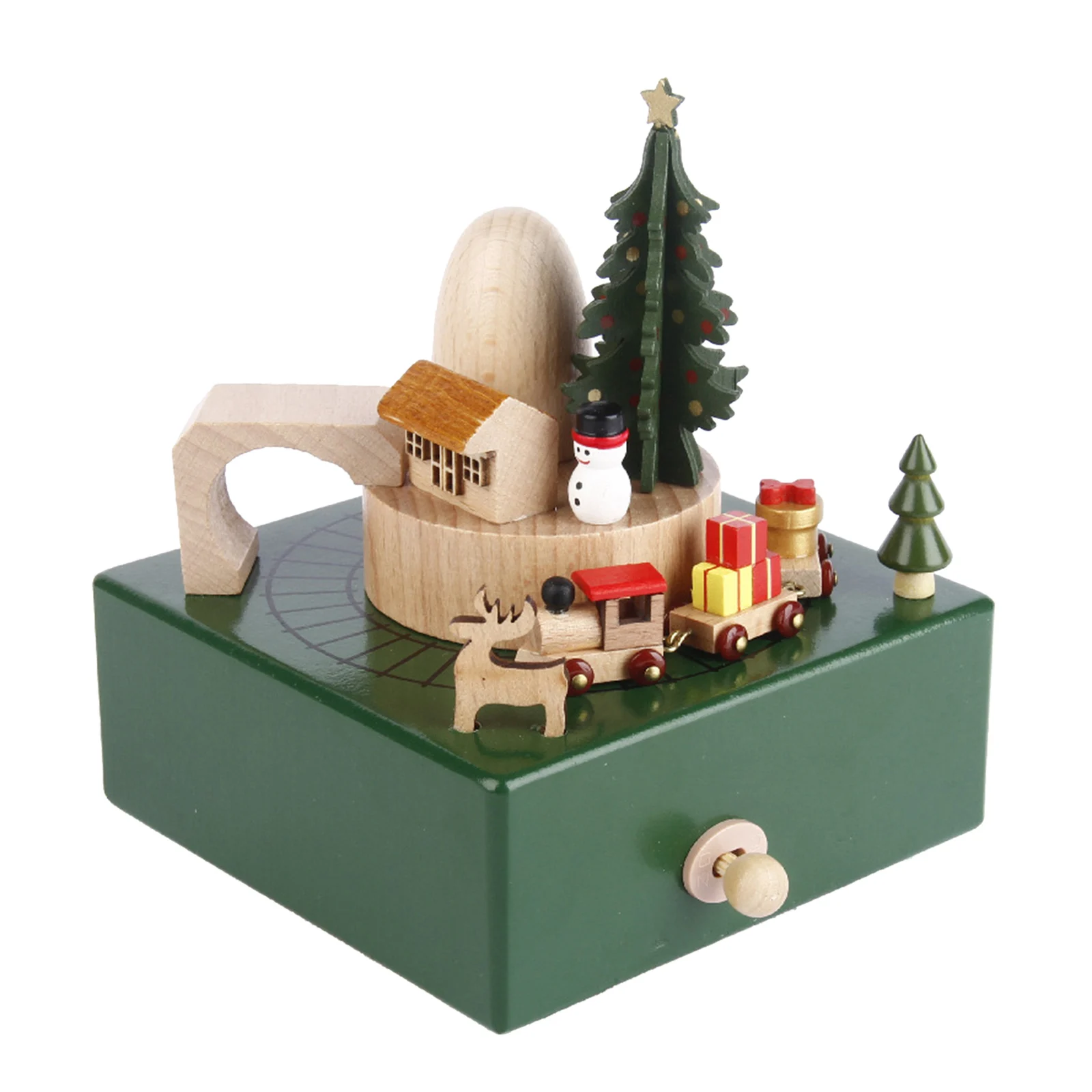 

Деревянная музыкальная шкатулка-карусель