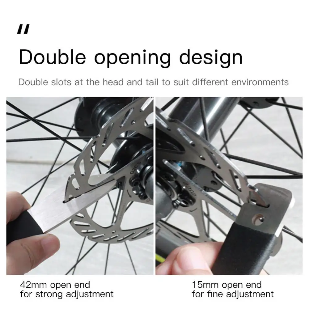 

Portable MTB Bike Disc Wrench Rotor Alignment Truing Tools Mountain Bicycle Flattening Correction Spanner Stainless Steel Tool