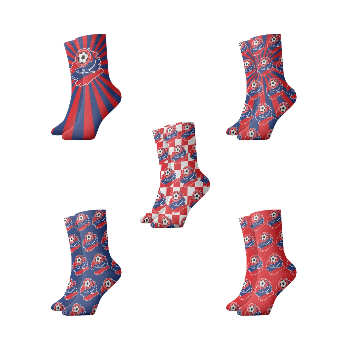 

Israel Hapoel Haifa FC Socks Fashion Design Unisex One Size