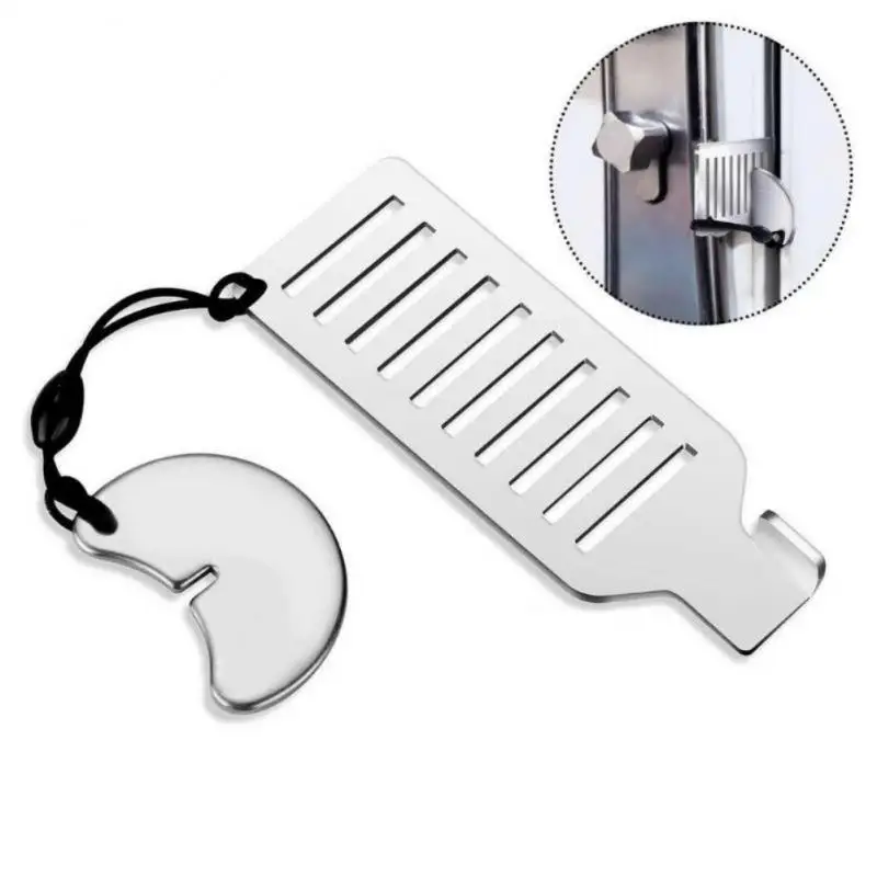 

Steel Door Lock Security for Travel | Heavy Duty Portable Door Lock Stoppers | Hotel Door Jammer Home Security Lock Latch Device