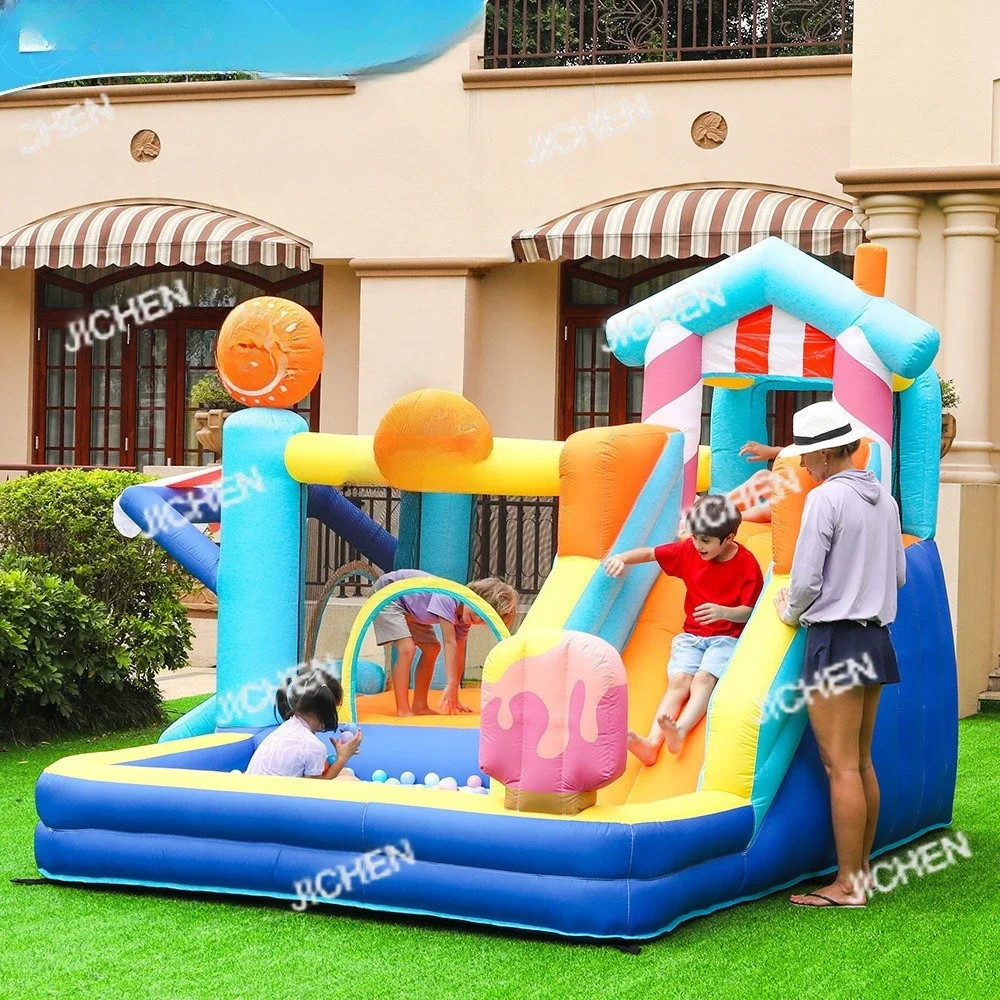 Фото CSS Versandte Artikel Детский замок Крытый небольшой домашний надувной замок Надувной батут Горка Комбинированные развлечения Па №1
