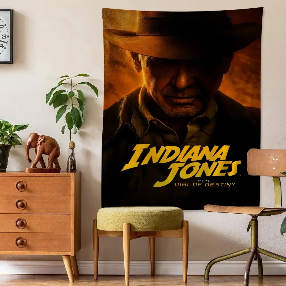 Крупный настенный гобелен с принтом Индиана Джонс подвесной Таро хиппи