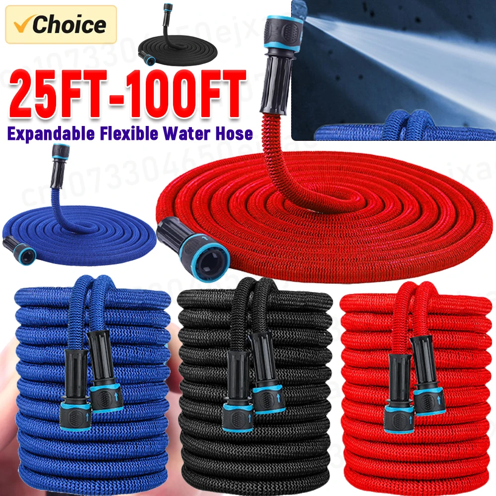 Расширяющийся гибкий шланг для полива автомобиля садовый распылитель с водяным