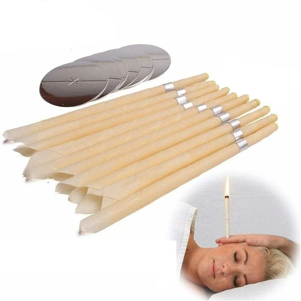 

25 Pcs Coning Beewax Natural Ear Candle Ear Health Care Ear Treatment Wax Removal Earwax Cleaner Indiana Candling