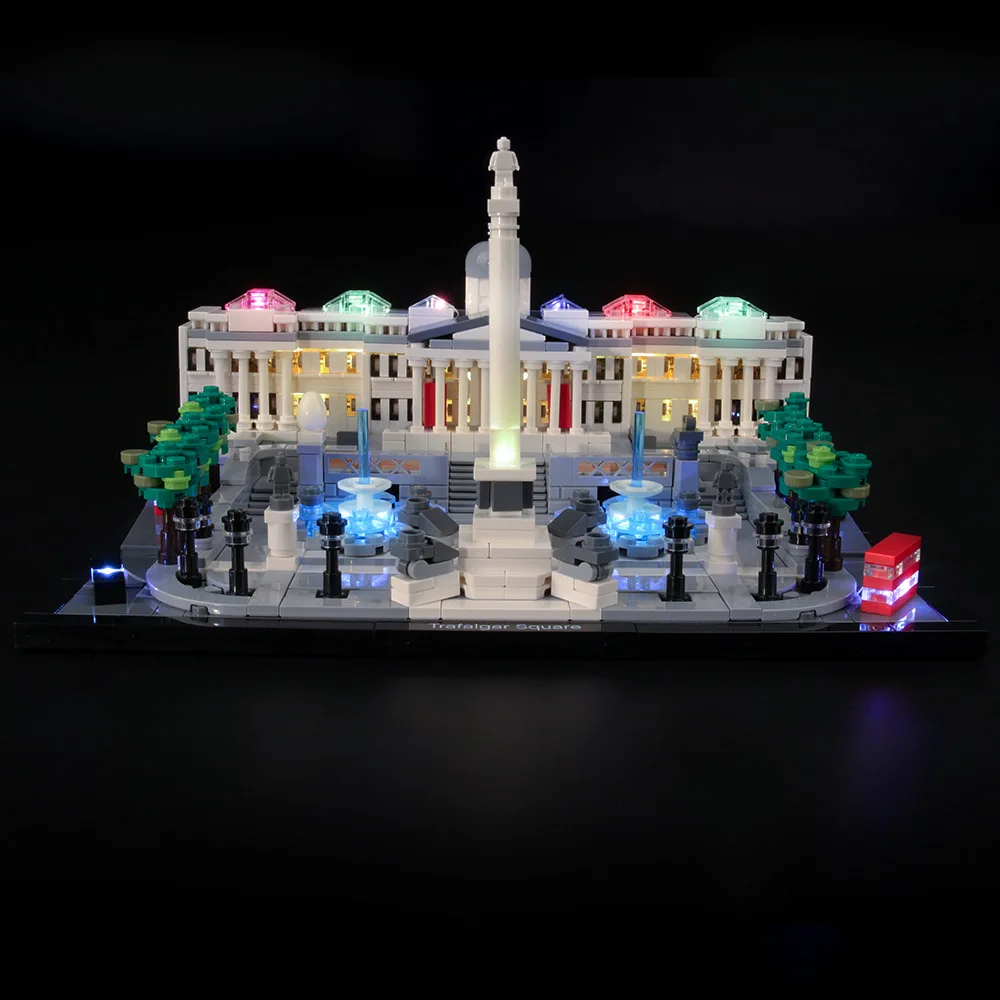 

WOBRICKS Led Light Kit for 21045 Trafalgar Square Building Blocks Set (NOT Include the Model) Bricks Toy Children Remote Control