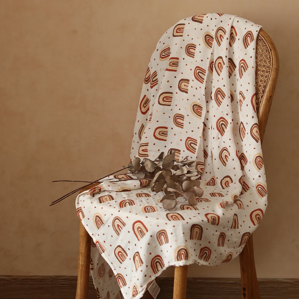 

70% Bamboo Muslin Baby Swaddle Blanket Newborn Infant Swaddle Towel Baby Soft Receiver Bedding Newborns Blanket Baby Bedding