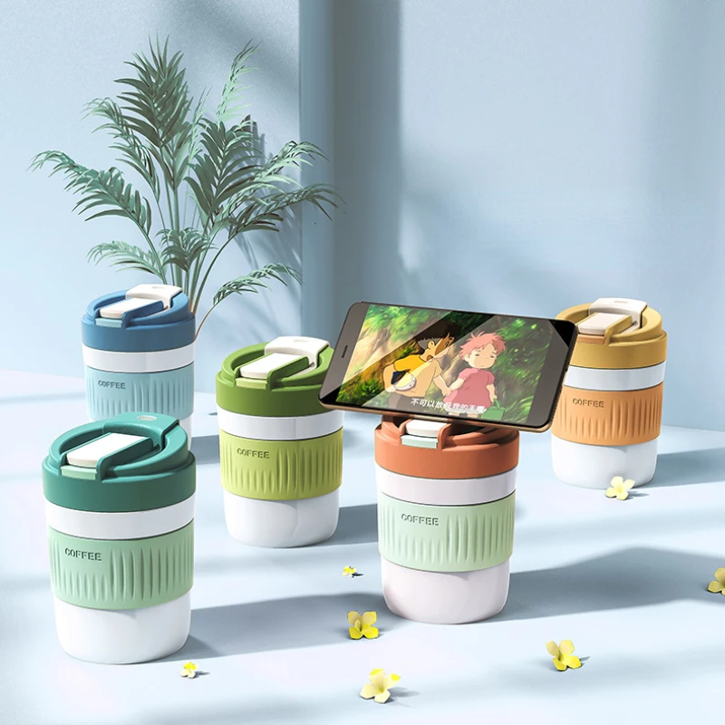 

Creative Double Drink Cup 550ml New Double Layer Insulated Glass Straw Cup 400ml Milk Tea Drink Bottle