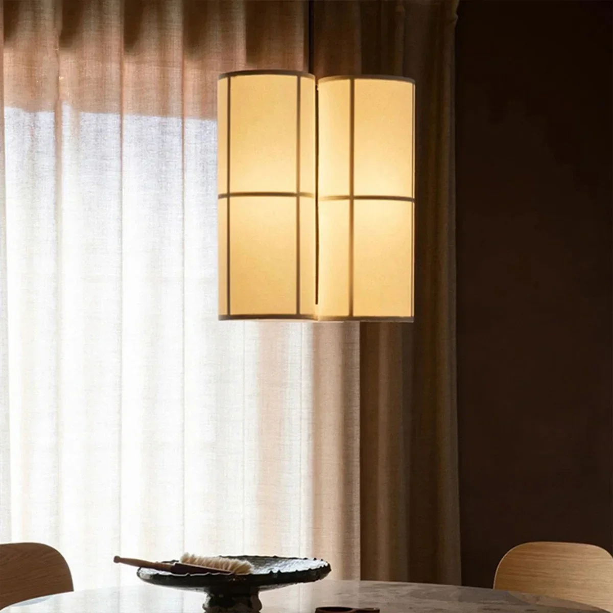 Подвесной светильник Audo Hashira дизайнерский кластерный винтажный японский фонарь