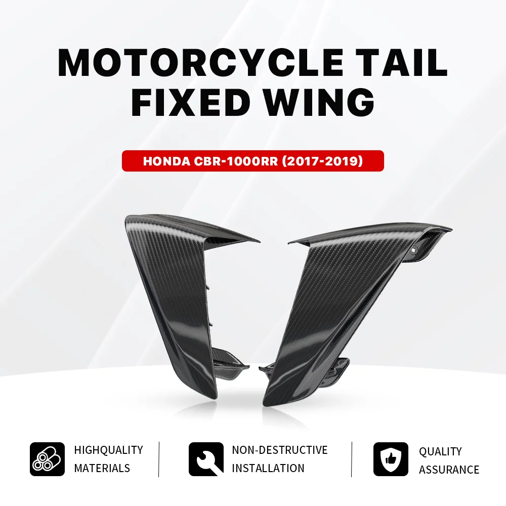 100% углеродное волокно фиксированный ветер для Honda CBR1000RR 2017-2019 детали обтекателя