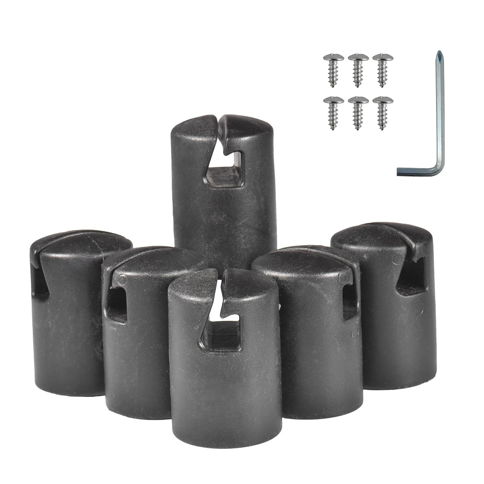 

6 шт., колпачки для каркаса батута, универсальные колпачки для каркаса батута s, колпачки для каркаса G-образной формы с винтами, аксессуары дл...