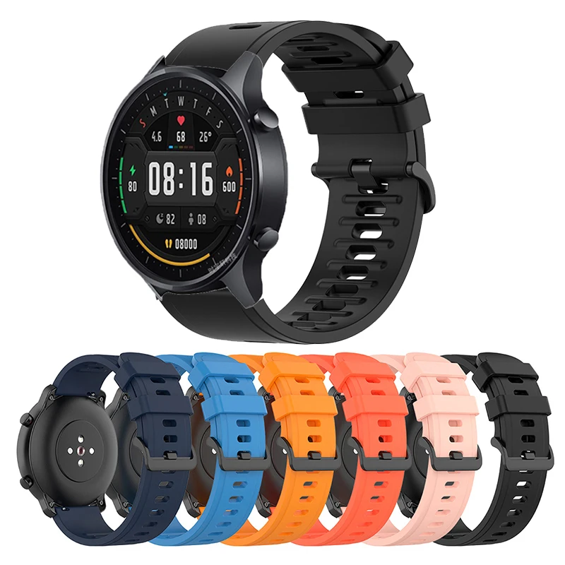 

Ремешок силиконовый для Xiaomi Watch Color 2, спортивный браслет для смарт-часов Mi, аксессуары для часов, 22 мм