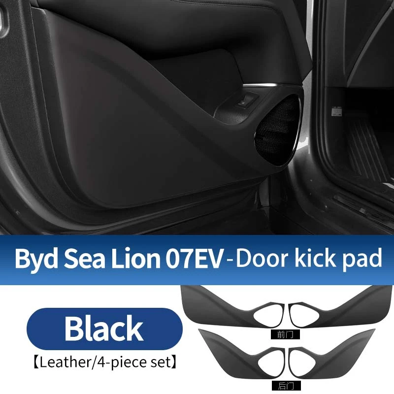 

Для Byd SeaLion 07, EV, противоударные накладки на заднее сиденье автомобиля, кожаный пылезащитный защитный чехол, устойчивый к царапинам, с карманом для хранения