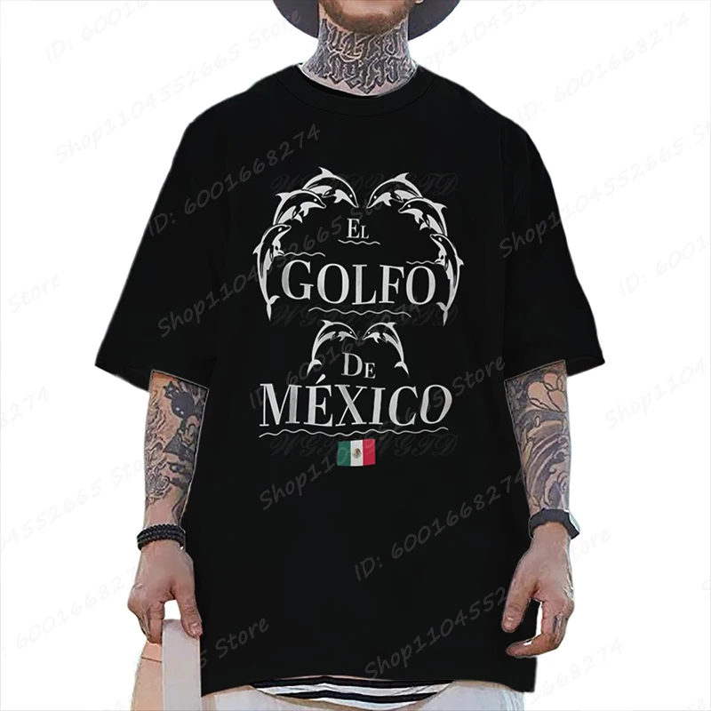 Golfo De Mexico Графические футболки для женщин и мужчин Летняя футболка большого
