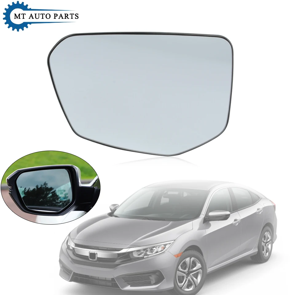 Левое и правое зеркальное боковое стекло MTAP с функцией подогрева для HONDA CIVIC 2016 2017