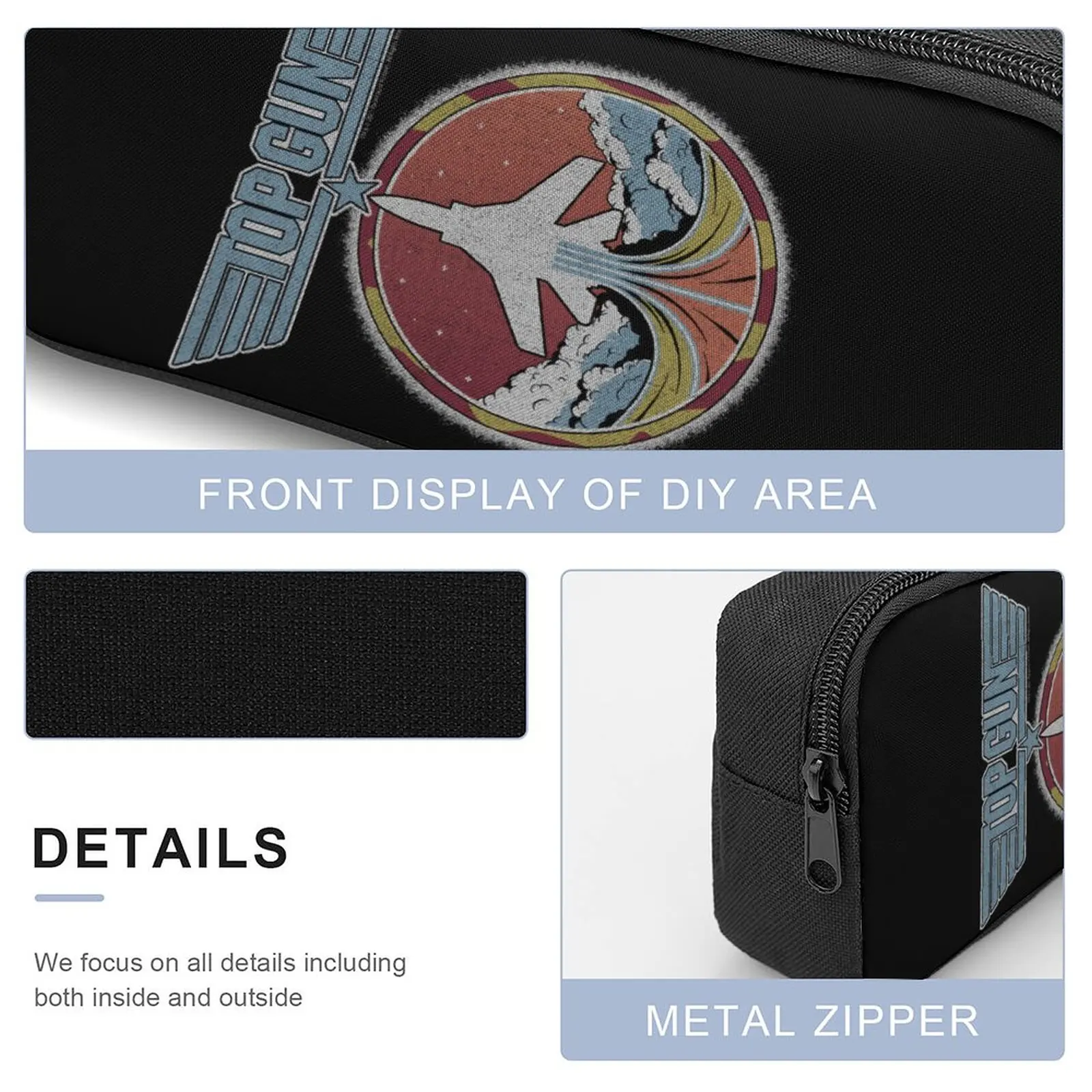 Top Gun Jet пластырь с винтажным логотипом классический набор 3 в 1 17-дюймовый рюкзак