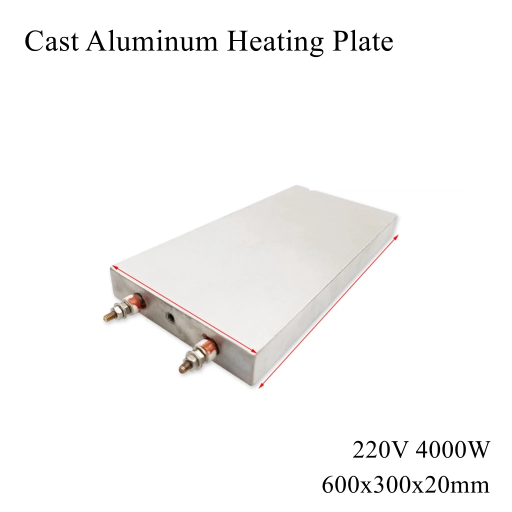 

600*300mm Cast Aluminum Heating Plate High Temperature Flat Electric Band Heater Pad Mat Board Press Machine Extruder Laminator