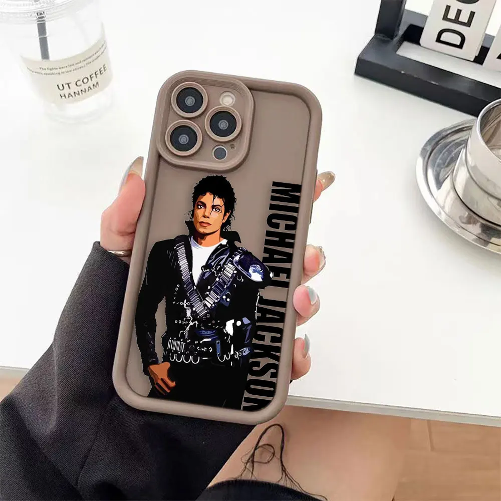 Фото Горячая новинка: Чехол для телефона Hot M-MichaelS J-JacksonS Singer для iPhone 17e, 17, 16e, 16, 15, 14, 13, 12, 11 Air Pro Max Mini XR Plus, мягкая задняя крышка из ТПУ №5