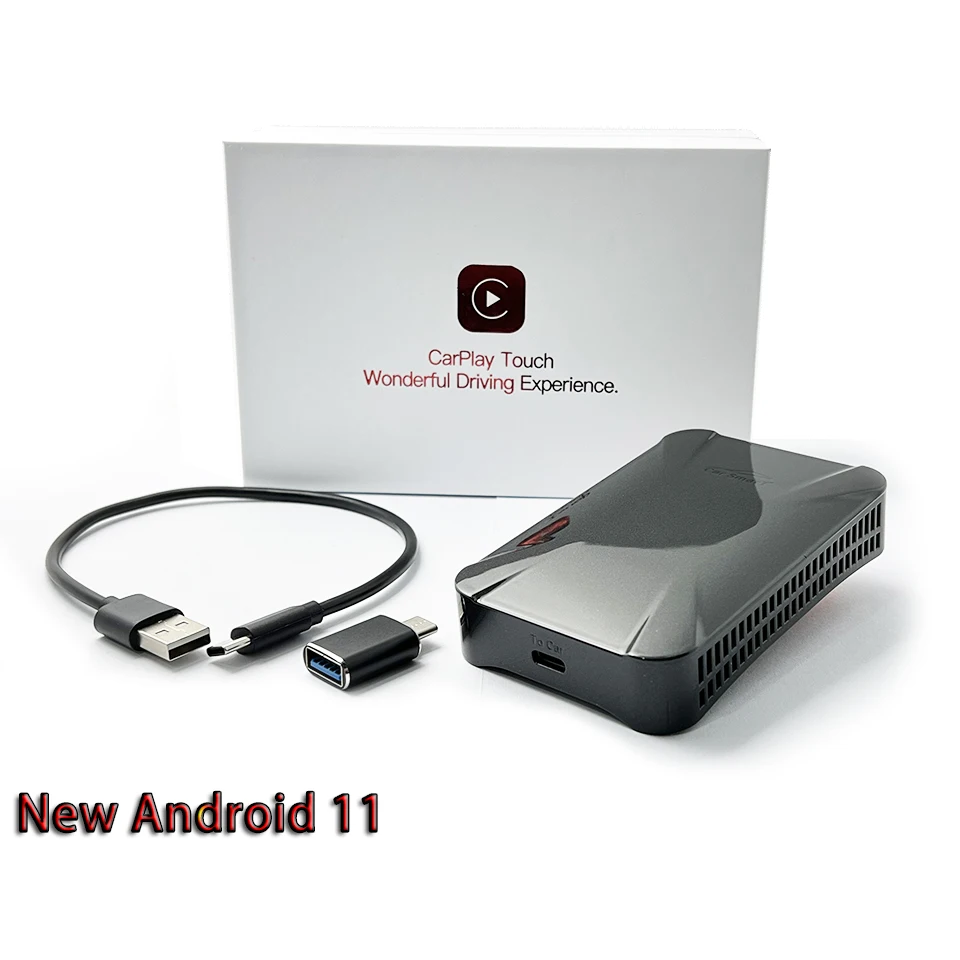 

New Upgrade 4+64G Carplay Box Universal Car Android System Car-Play AI USB Dongle