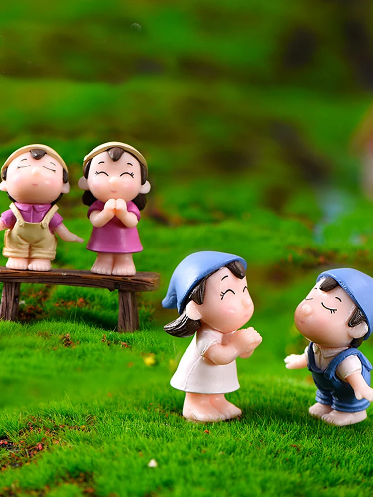 

Пара миниатюрных фигурок HOTUOCHO из ПВХ