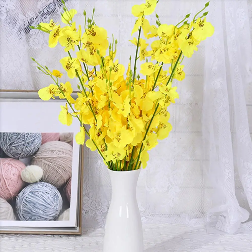 Искусственные цветы реалистичные искусственные орхидеи яркие цветочные для