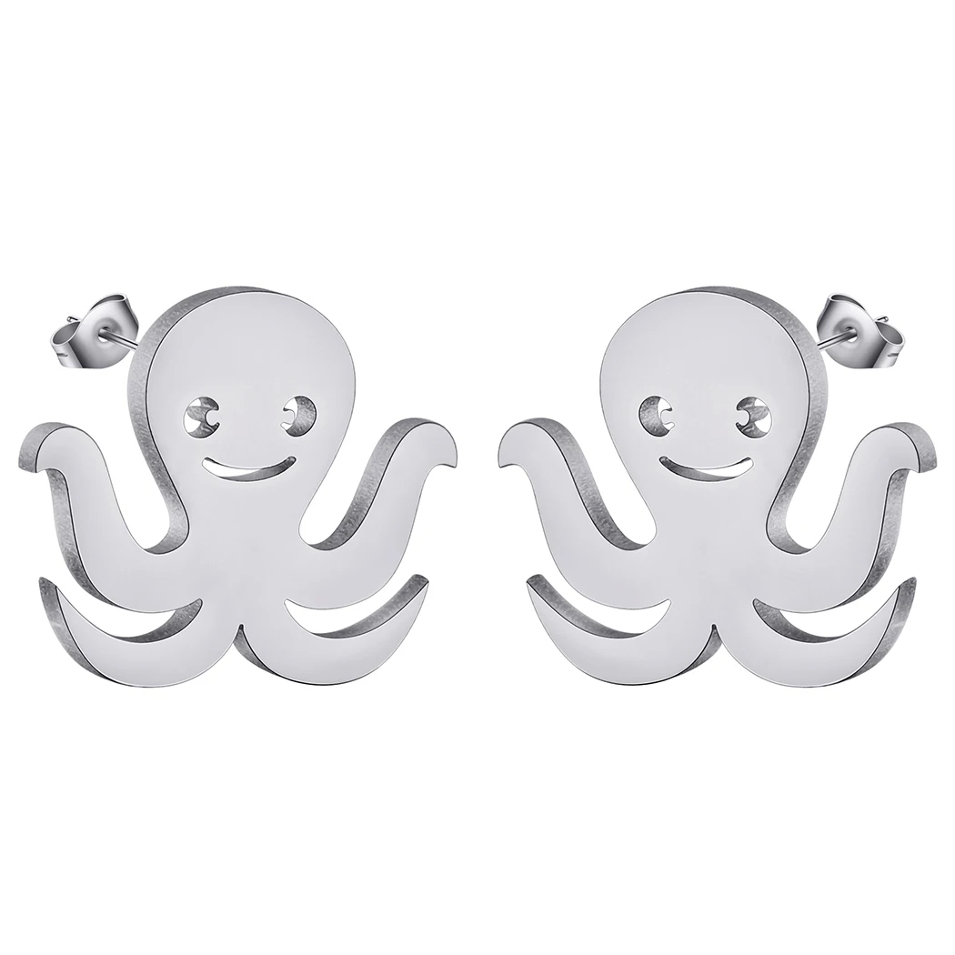 QIAMNI нержавеющая сталь творчество милая Осьминог глубоководная Медуза