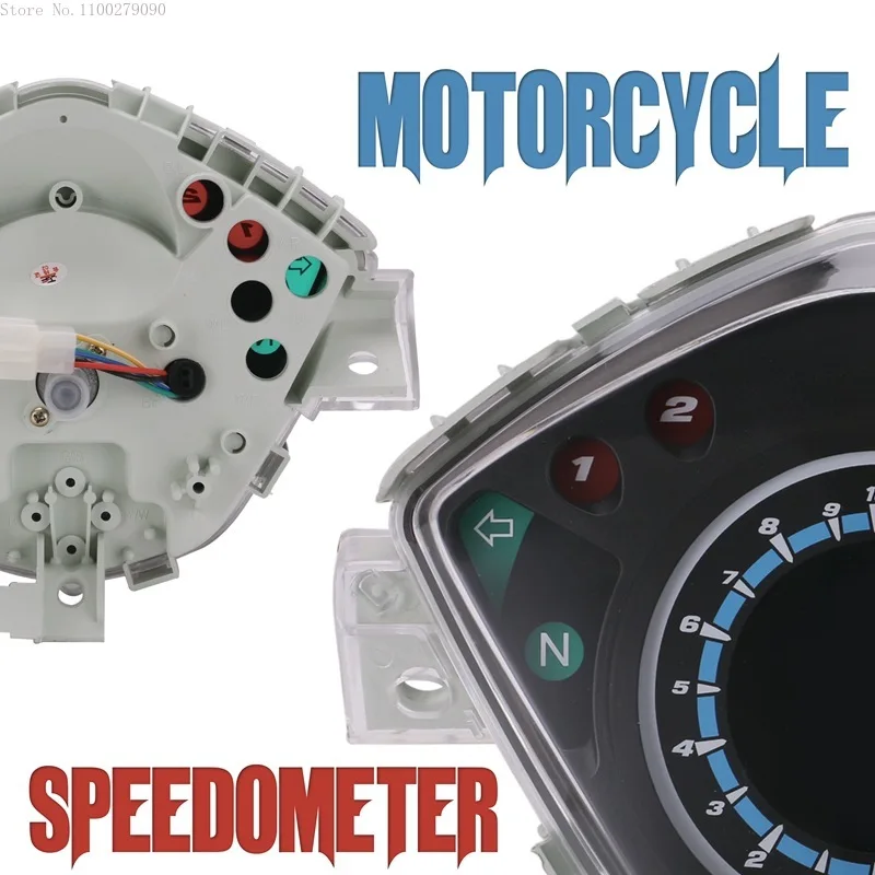 For Honda Wave110 Wave110Rs 110Rs DIGITAL METER Motorcycle Speedometer 7 Color LCD Digital Speedometer LCD Odometer Parts