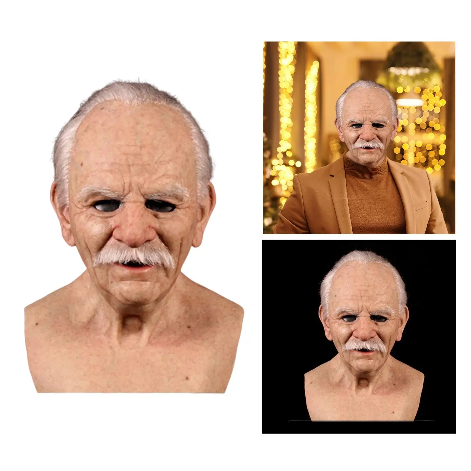 

Новинка, латексная маска, маска от морщин человека, Маскировка для маскарада