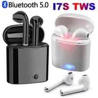 i7s tws wireless headphones bluetooth earphones compatible 5 0 stereo bass earbuds sports waterproof headsets hifi free shipping