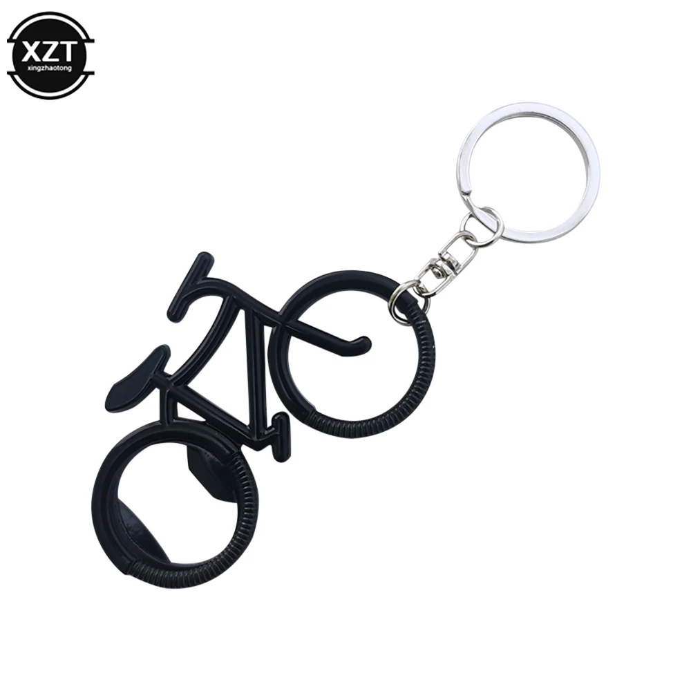 

1 pcs Metal Beer Bicycle Bottle Opener Retro Bike Keychain Key Rings For Lover Biker Bottle Openers Creative Gift For Cycling
