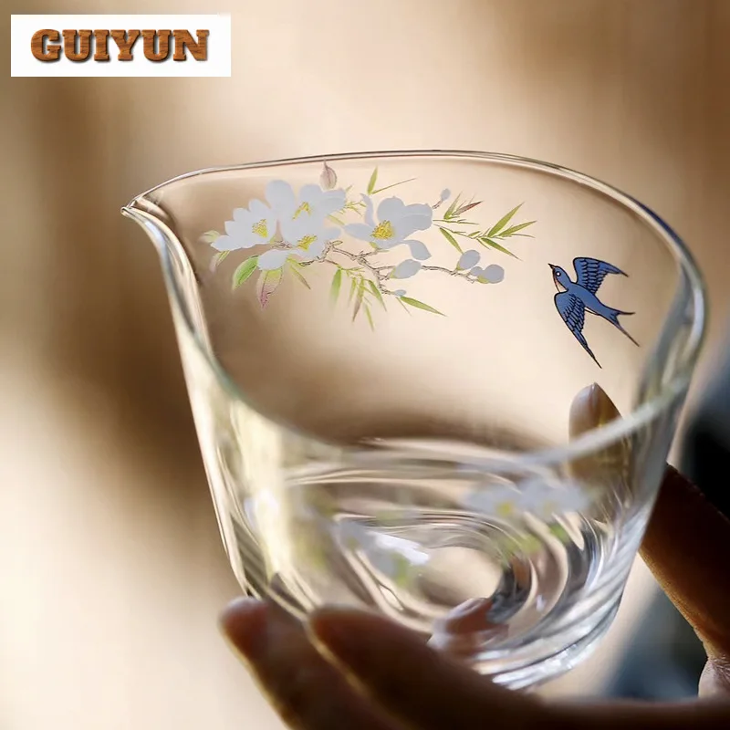 230 мл возвращающаяся на весну стеклянная чашка для чая в виде капли воды