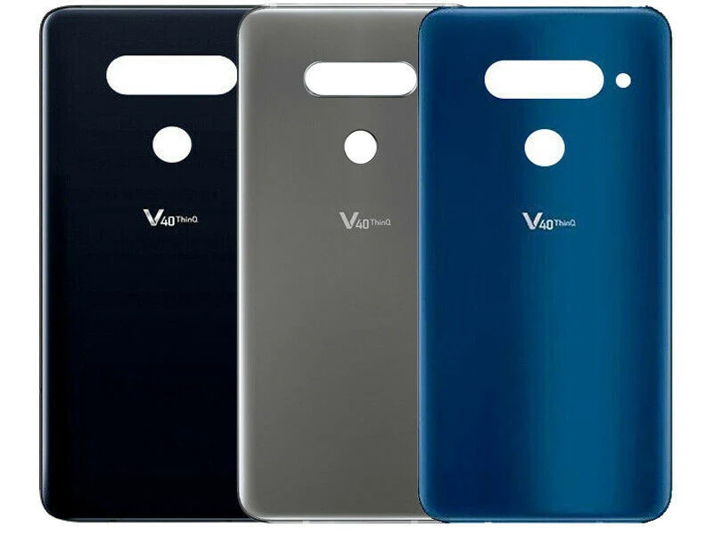 

10pcs For LG V40 Back Glass Cover Housing Compatible with For LG V40 ThinQ Battery Cover Rear Door Panel Housing Case