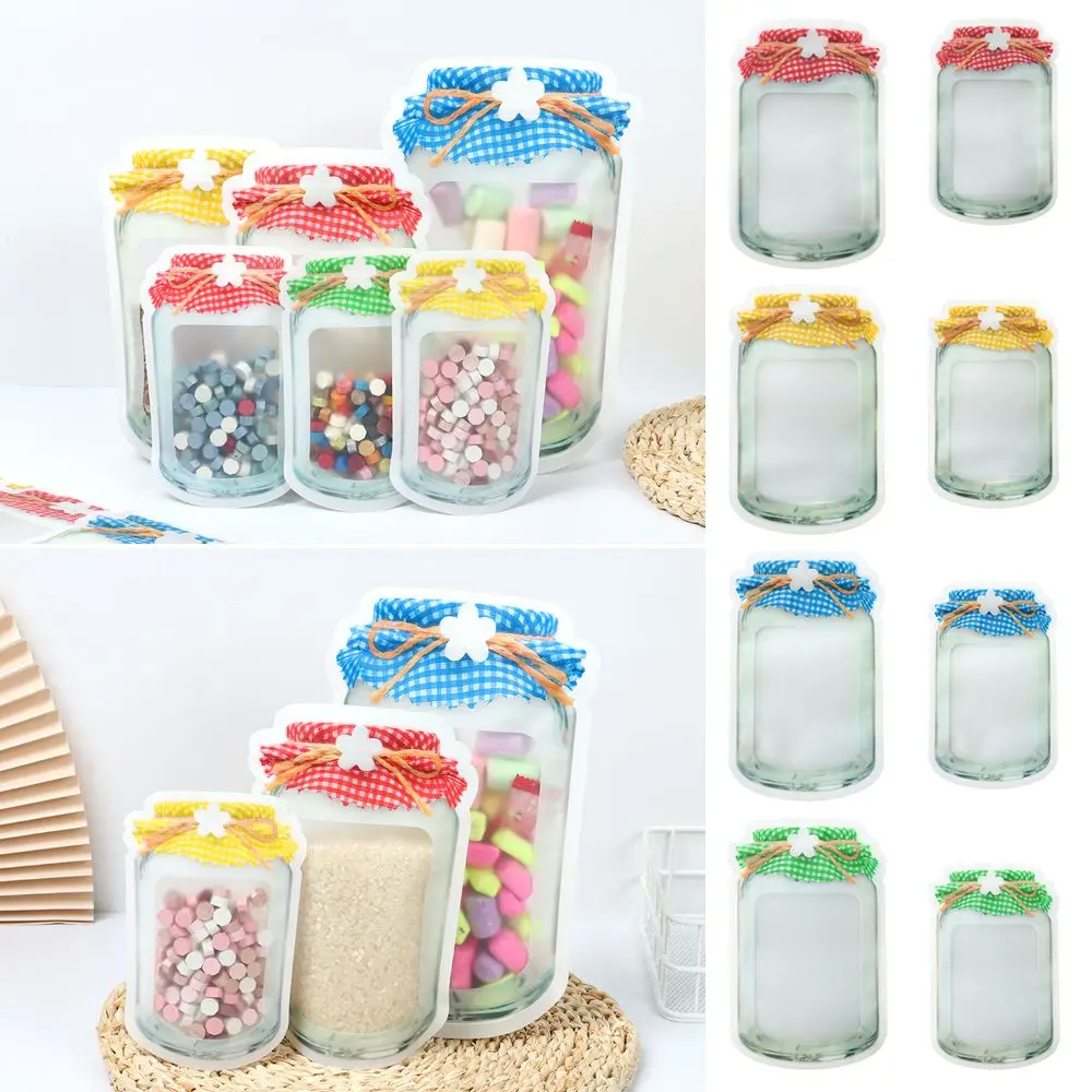 

Festival Supplies DIY Biscuits Snack Ziplock Food Seal Cookies Packaging Candy Bag Storage Organizer Mason Jar Bags