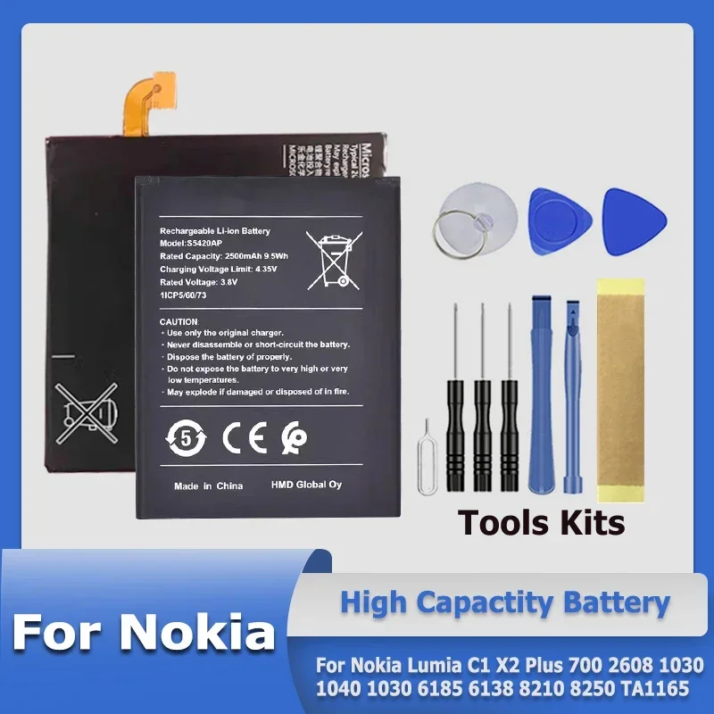 XDOU BV-F4A SP210 BP-5Z BL-5BT BPS-2 BLB-2 Аккумулятор для Nokia Lumia C1 X2 Plus 700 2608 1030 1040 6185 6138 8210 8250 TA1165