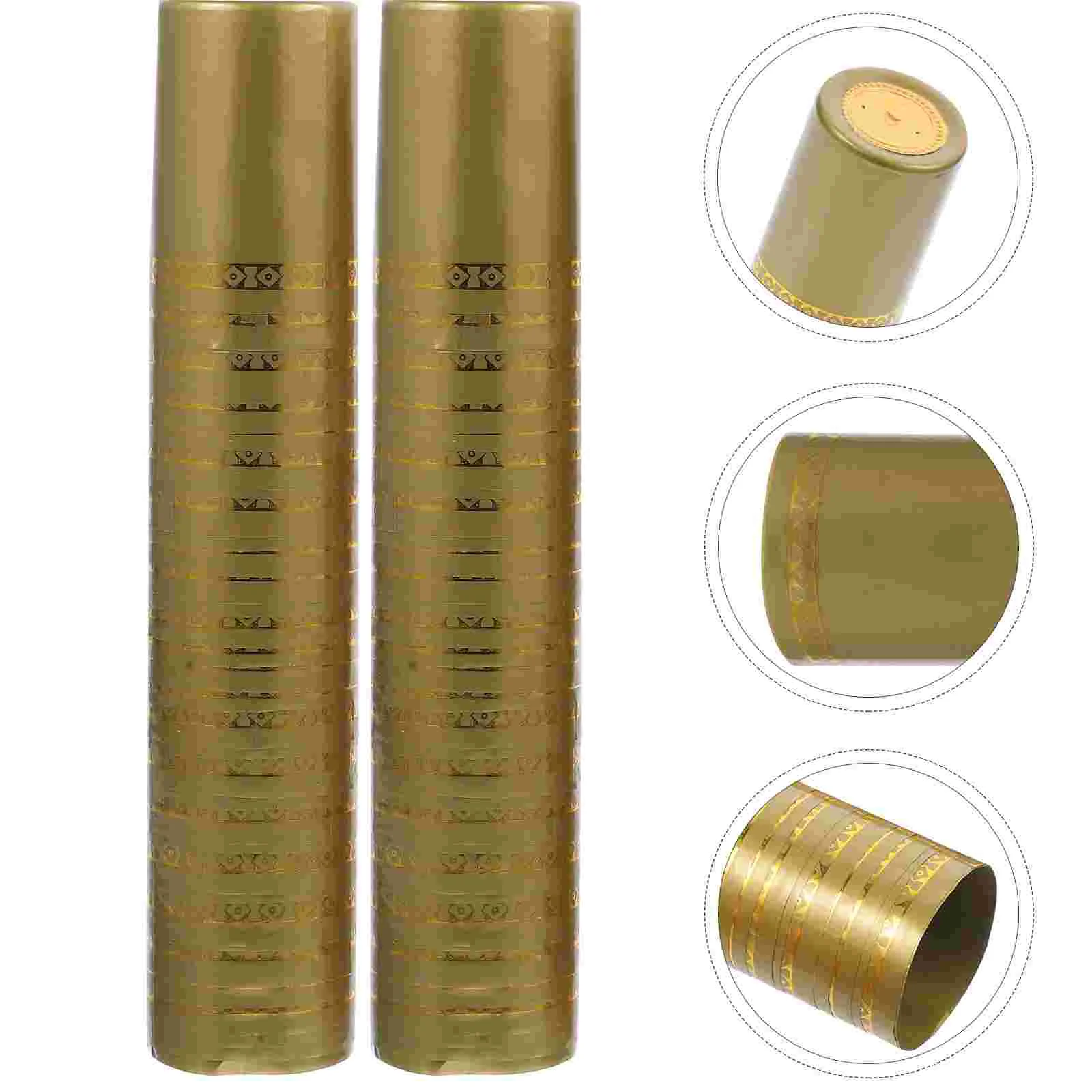 

100 Pcs Vacumm Sealer Heat Shrink Caps Sealing Film Bottle Tops Cover Capsules Sleeves Red