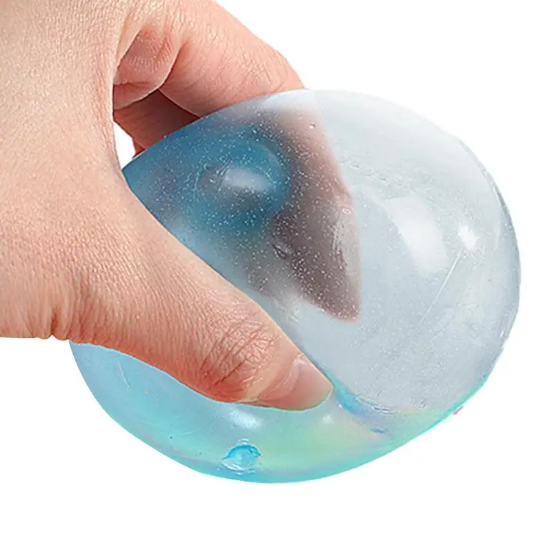 

Light Up Bouncy Balls Bouncy Glow In The Dark Portable Soft Toys For Ceiling Wall Kids Entertainment Balls For Home Kindergarten