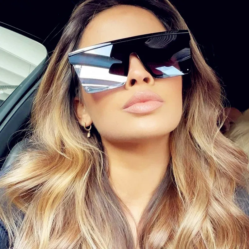 

2022 Квадратные Солнцезащитные очки большого размера женские градиентные очки для женщин/мужчин Роскошные брендовые дизайнерские уличные ж...