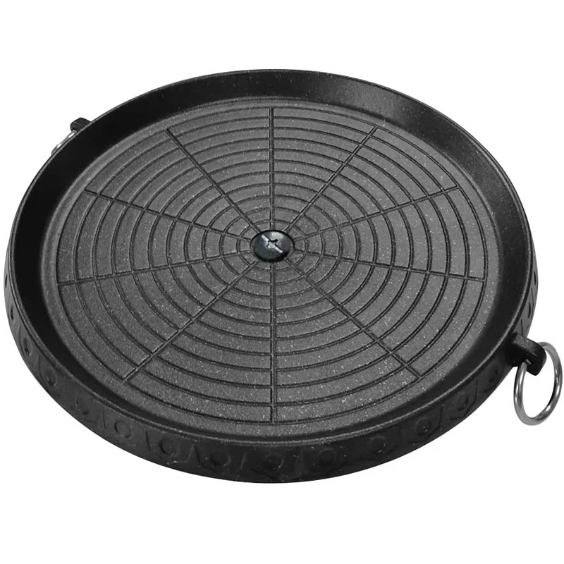 

Корейская гриль-кастрюля антипригарная жаропрочная посуда, бездымный поднос для барбекю, плита для дома, улицы, пляжа, вечеринки, кемпинга, ...