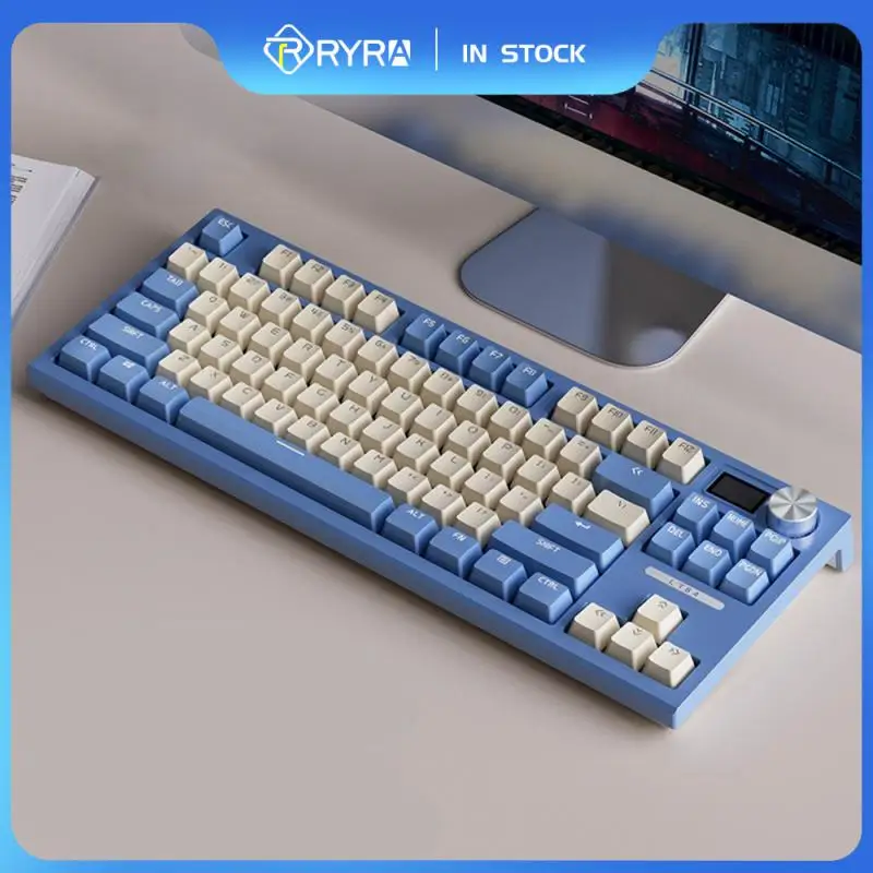 

RYRA Gaming 84-Key RGB Wireless Mechanical Keyboard With Screen Hot Swap 3-Mode 2.4G/BT5.0 Gamer Keyboard For Laptop Pc Gamer