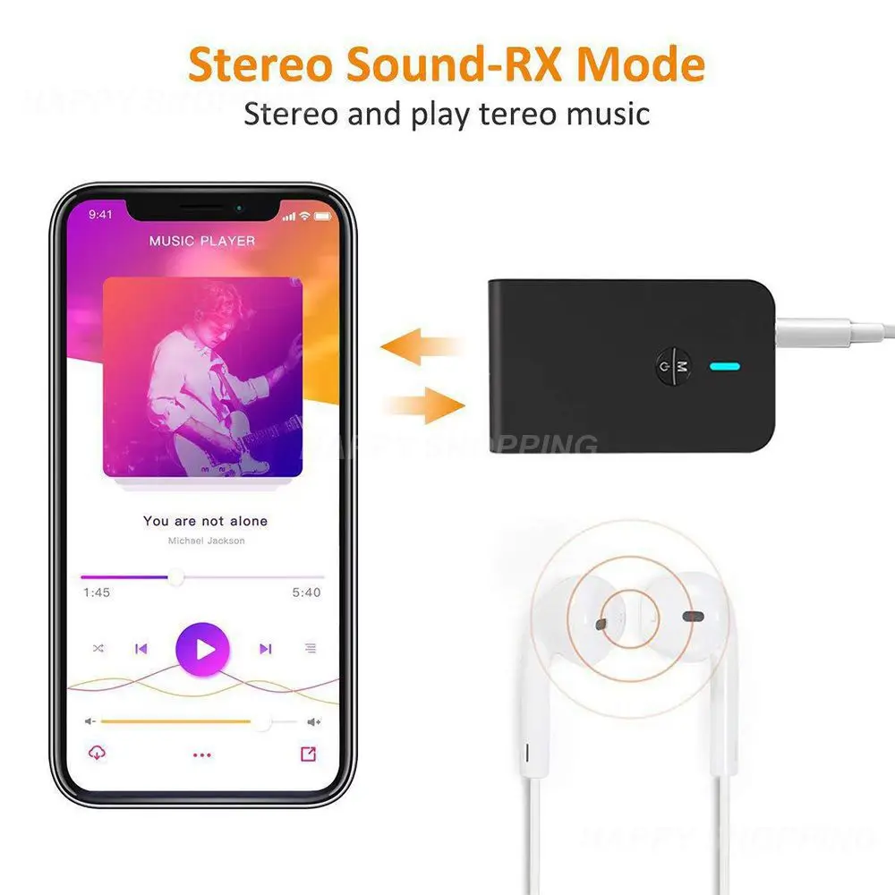 

Converter 3.5mm Wireless Built-in Battery Multifunction 5.0 For Android Ios Adapter 2 In 1 New Ejector