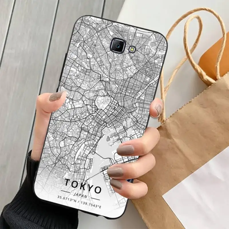 Чехол FHNBLJ для телефона с изображением карты Лондона и города Samsung J 2 3 4 5 6 7 8 prime plus
