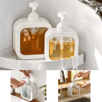 300500ml soap dispenser shampoo hand soap laundry liquid transparent bottle bathroom shower bottling type press gel household