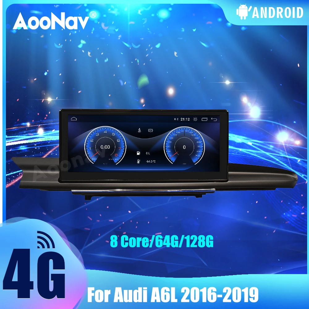 

2 Din 128G For Audi A6L 2016-2019 Car Radio Touch Sceen Android 10.0 GPS Navigation Autoradio Multimedia Player