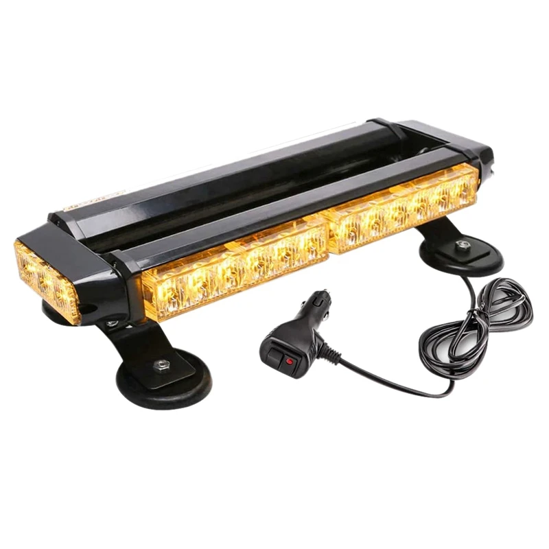 

LED Strobe Flashing Light Bar,30 LED High Intensity Emergency Warning Lighting Bar for Car Trailer Roof