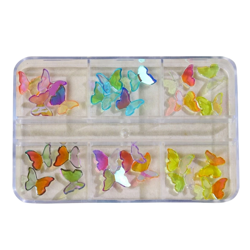 

Nail Rhinestones,Resin Butterflies Nail Gems Stone Nail Diamonds,Nail Crystals Nail Art Supplies Butterflies Nail Charms