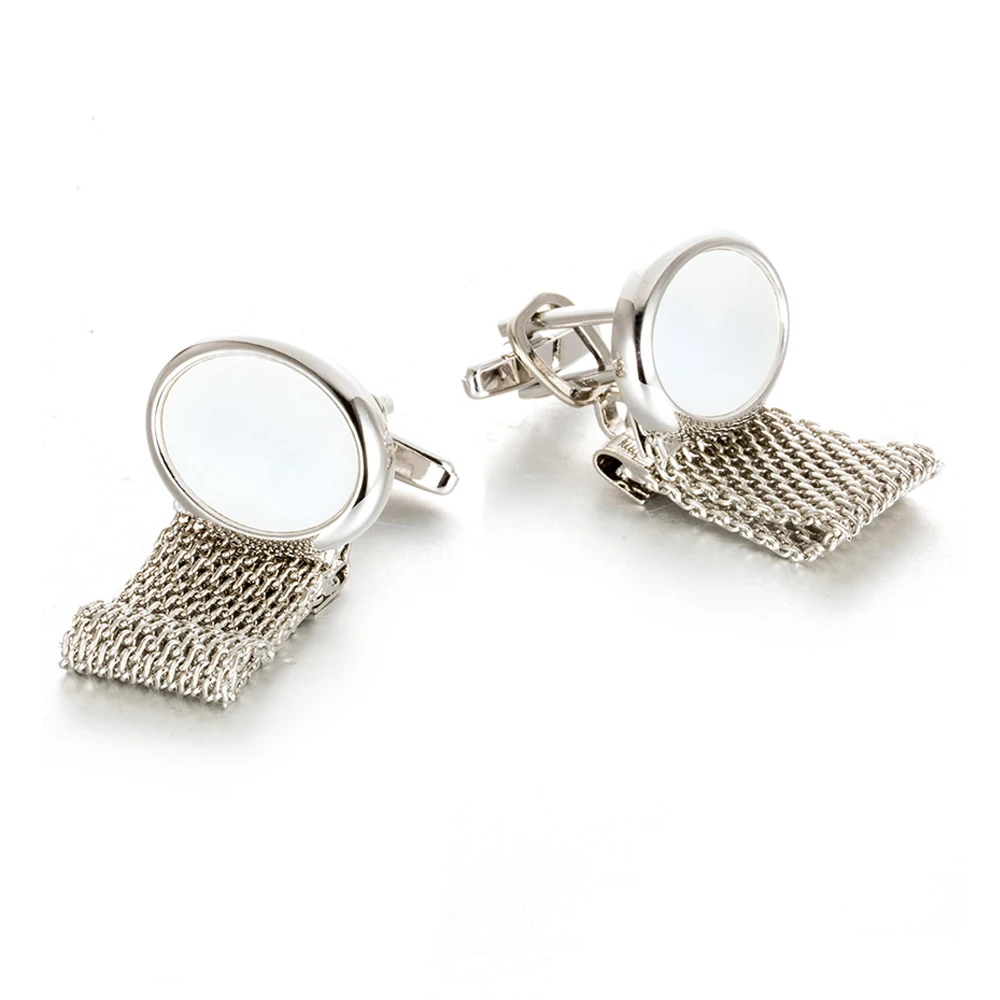 Cufflinks for Men TOMYE XK21S043 High Quality Luxury Chain Ellipse Gold Formal Business Casual Cuff Links Button Wedding Gift