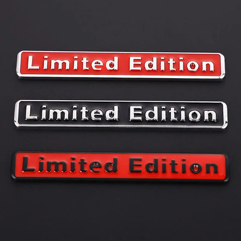 

Car Sticker 3D Metal Limited Edition Emblem Badge Decals for Audi Chevrolet Opel Toyota Mazda Nissan Hyundai BMW Ford Honda Skod