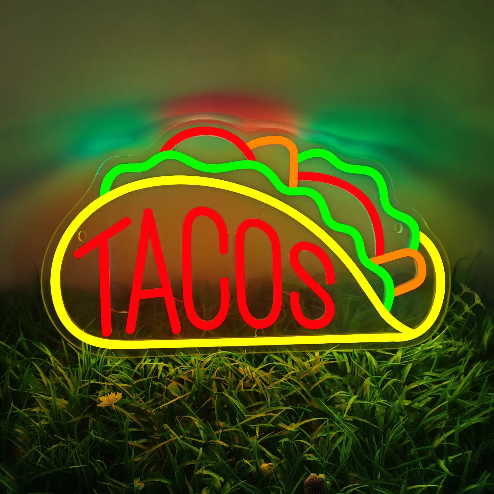 Slyuexu неоновая лампа тако с USB-переключателем и контролем яркости настенный декор