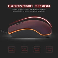 new m20 wired mouse 1200dpi computer office mouse matte black usb gaming mice for pc notebook laptops non slip wired gamer mouse